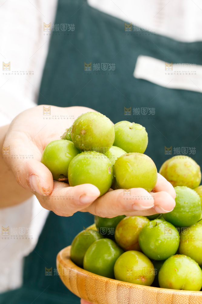 手里拿着三月李