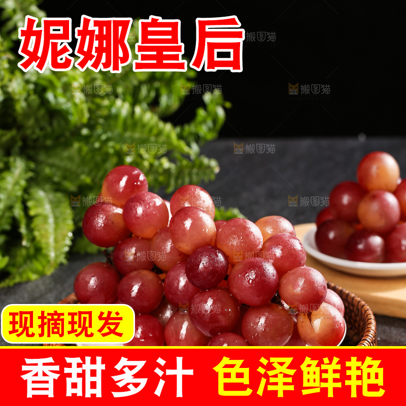 深底上的妮娜皇后葡萄