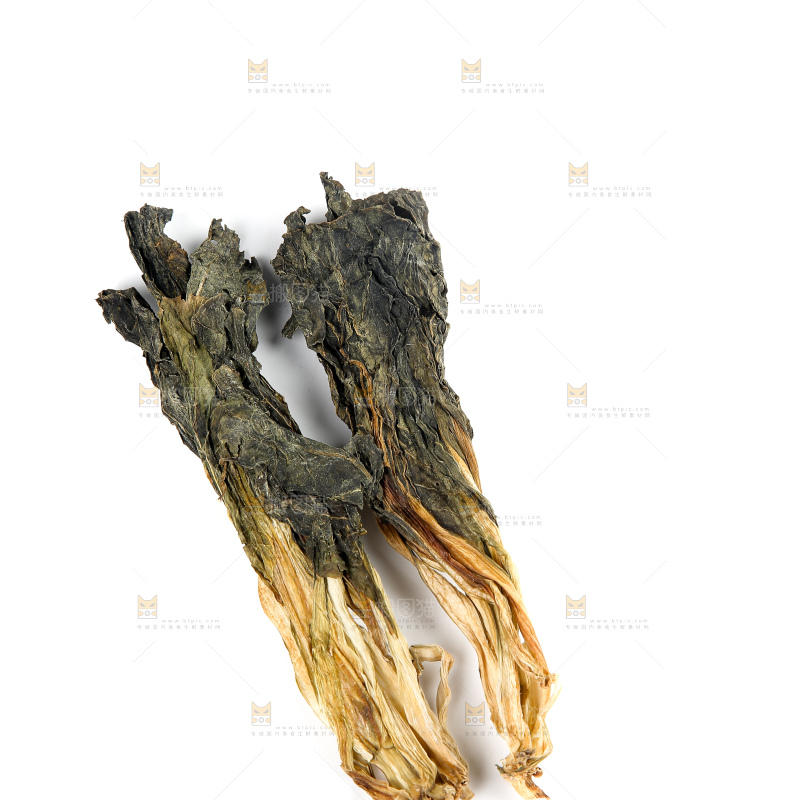 白底上的白菜干