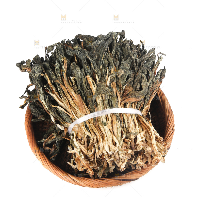 白底上的白菜干