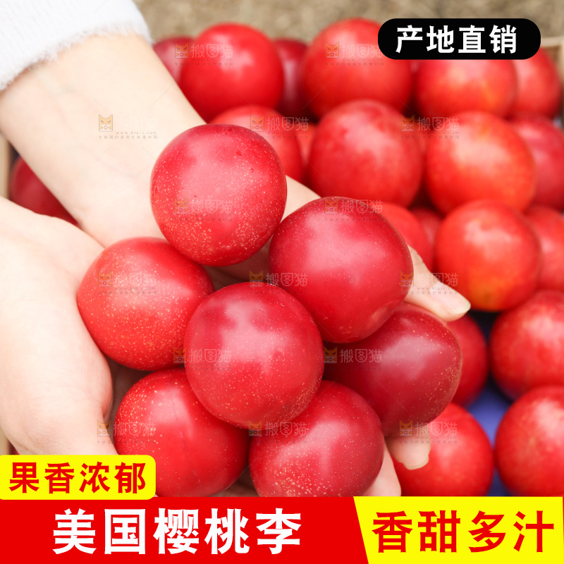 手里拿着樱桃李