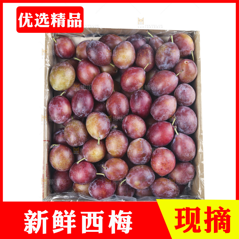 白底上的澳洲西梅