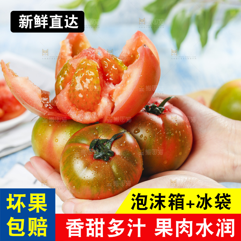 浅底上的铁皮西红柿