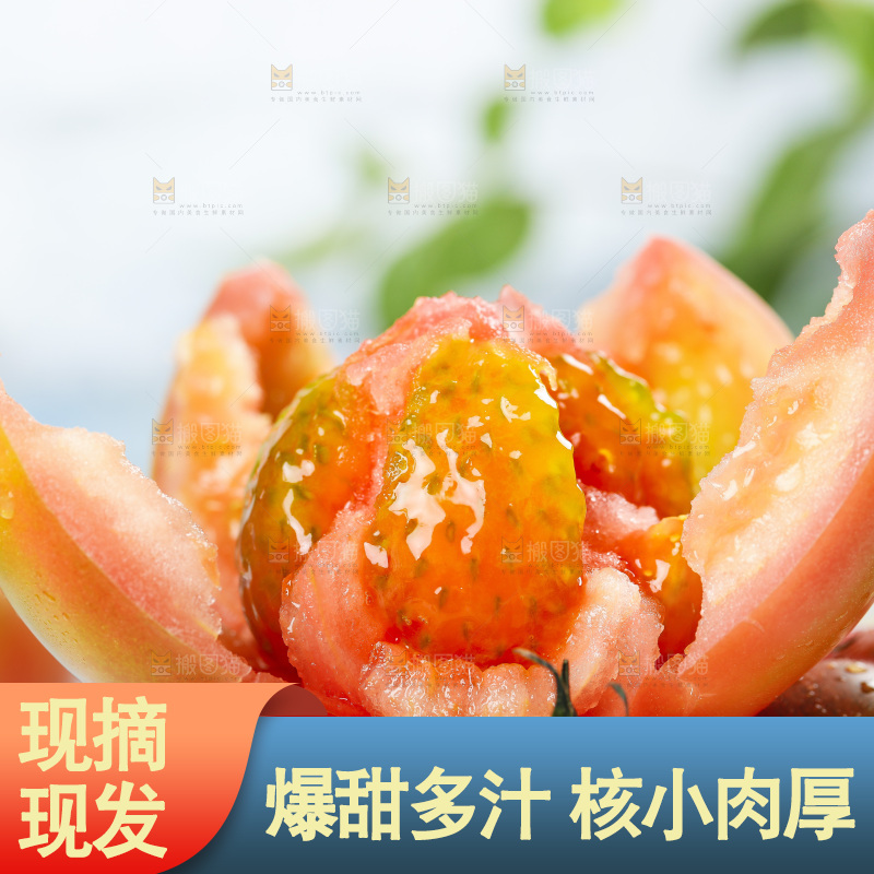 浅底上的铁皮西红柿
