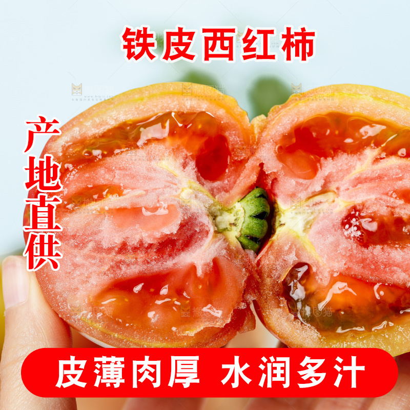 浅底上的铁皮西红柿