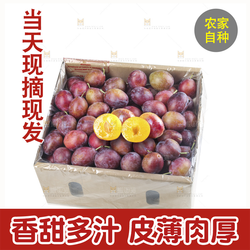 白底上的澳洲西梅