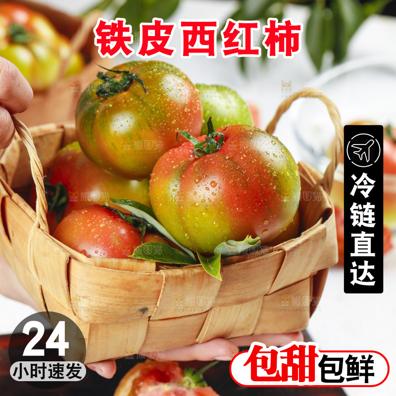 浅底上的铁皮西红柿