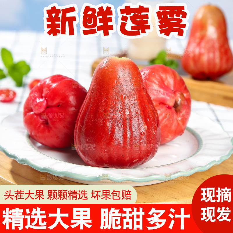 浅底上的莲雾