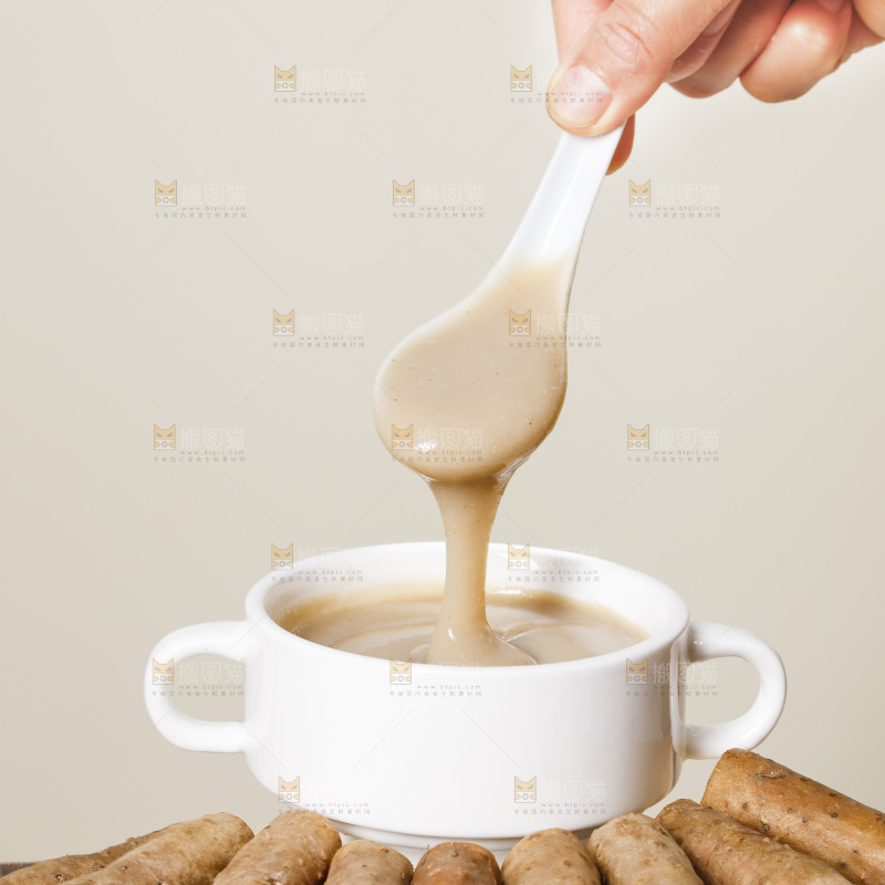 深底上的铁棍山药糊
