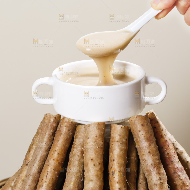 深底上的铁棍山药糊