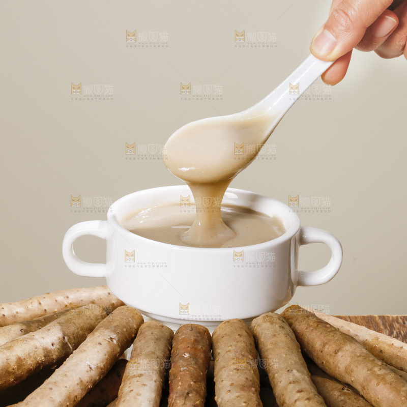 深底上的铁棍山药糊