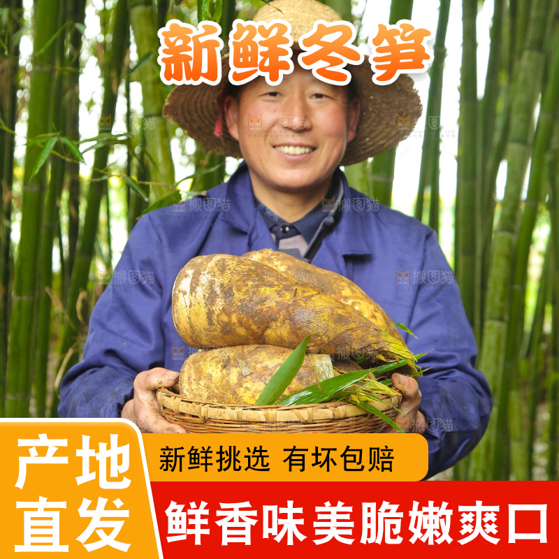 手里拿着冬笋