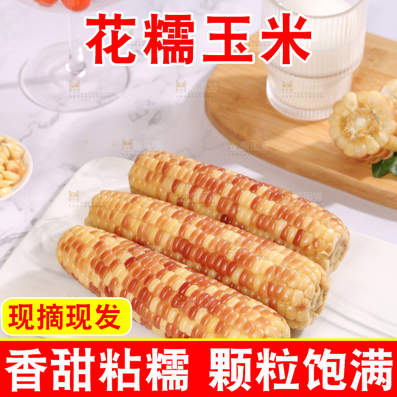 浅底上的花糯小玉米