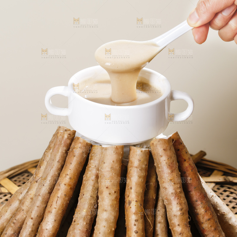 深底上的铁棍山药糊