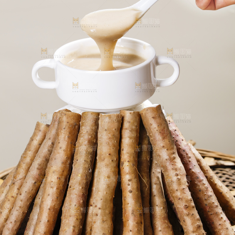 深底上的铁棍山药糊