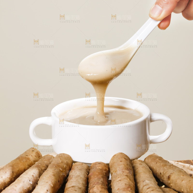 深底上的铁棍山药糊