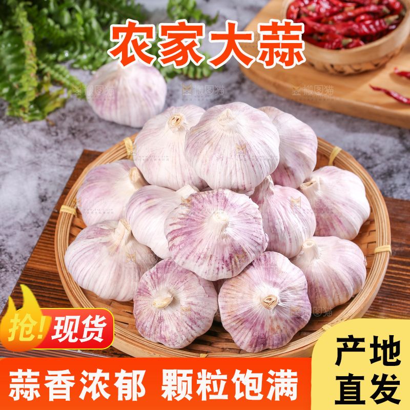 深底上的干大蒜