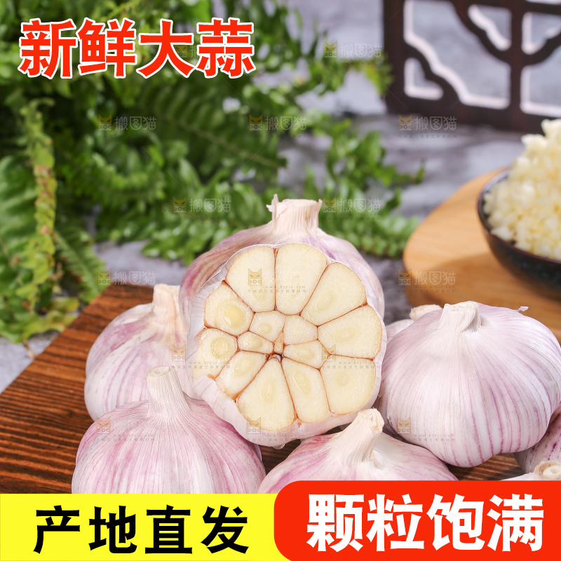 深底上的干大蒜