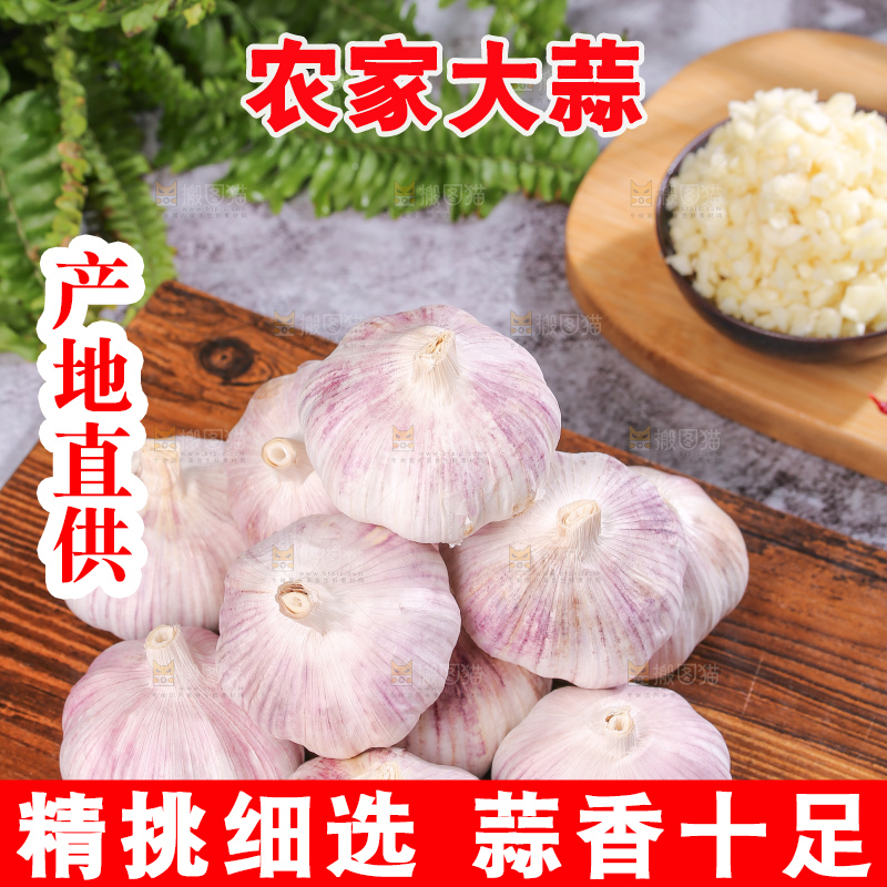 深底上的干大蒜