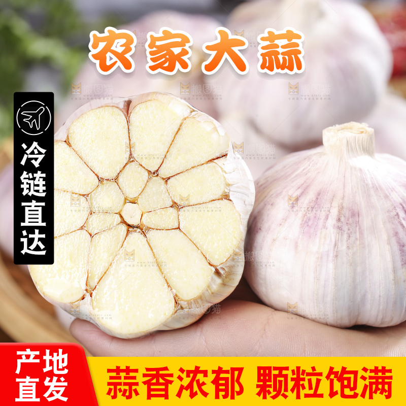 深底上的干大蒜
