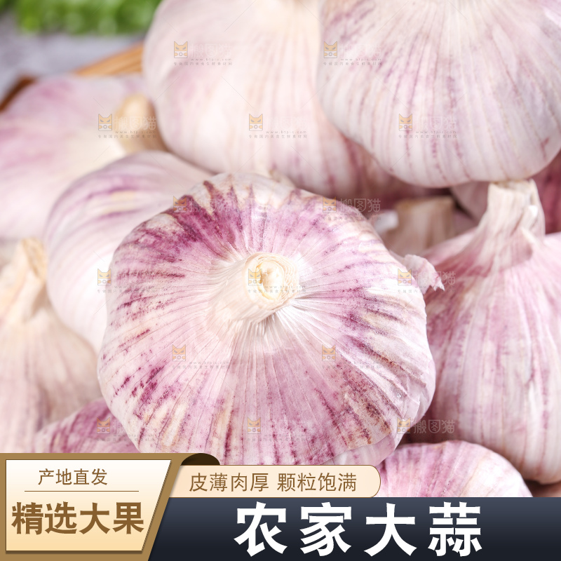 深底上的干大蒜