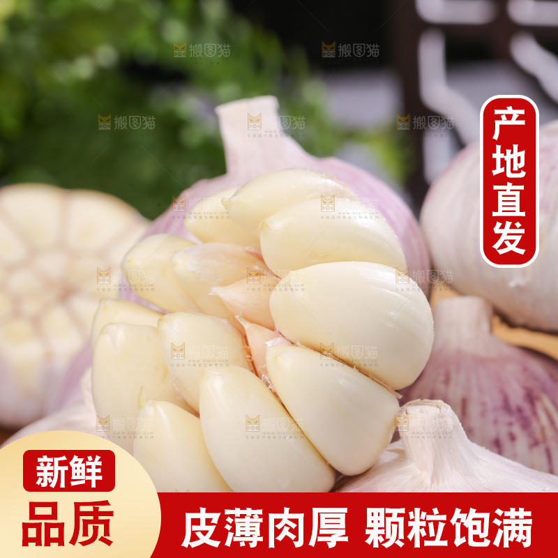 深底上的干大蒜