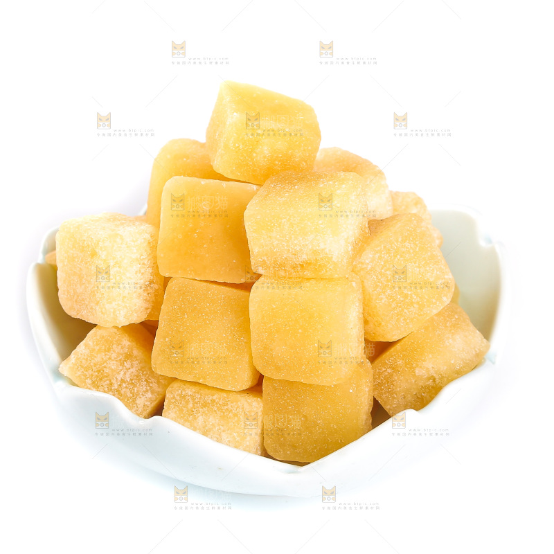 白底上的梨膏糖