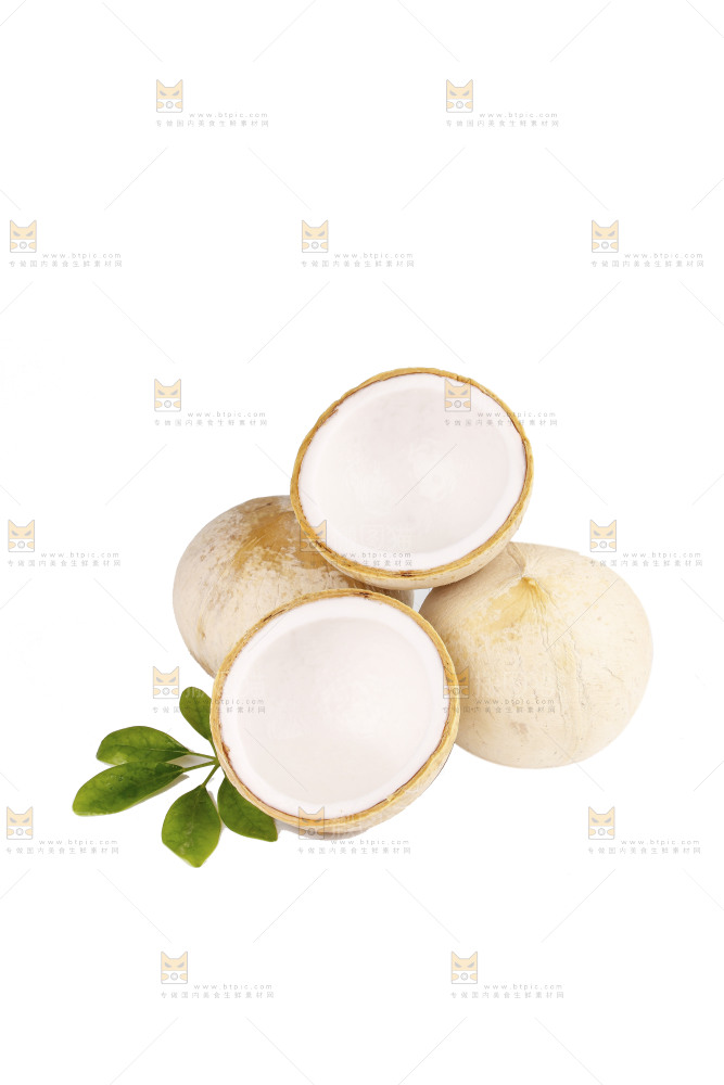 白底上的牛奶椰皇