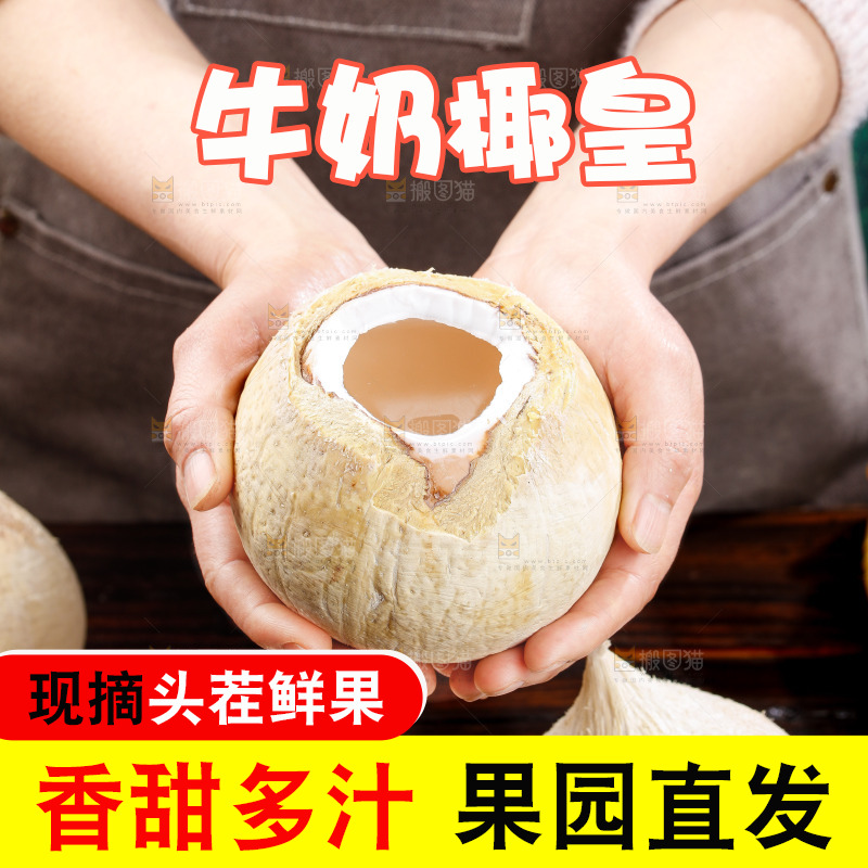 深底上的牛奶椰皇