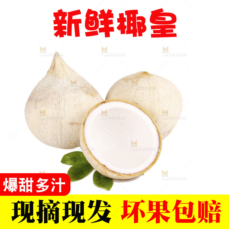 白底上的牛奶椰皇