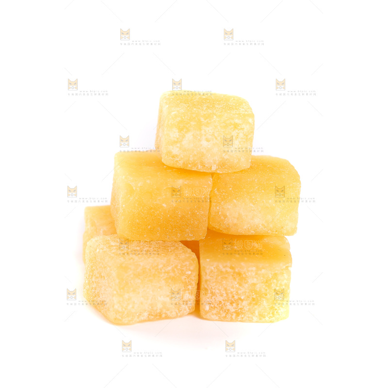 白底上的梨膏糖