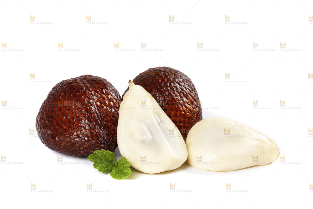 白底上的蛇皮果