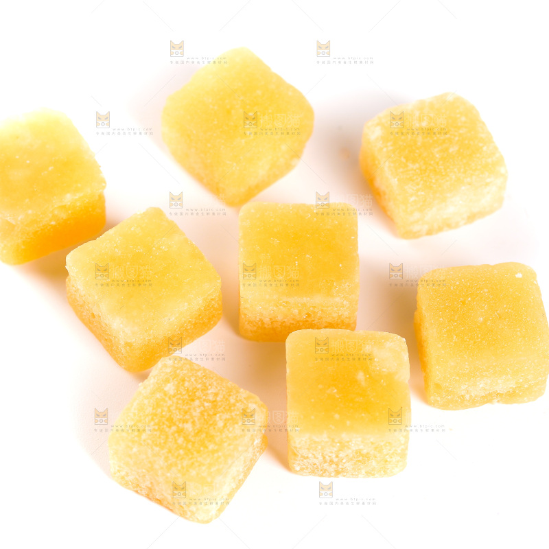 白底上的梨膏糖
