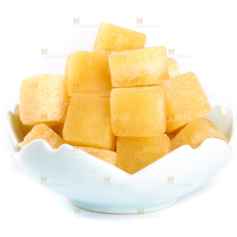 白底上的梨膏糖