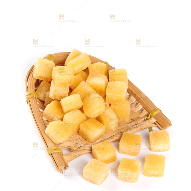 白底上的梨膏糖