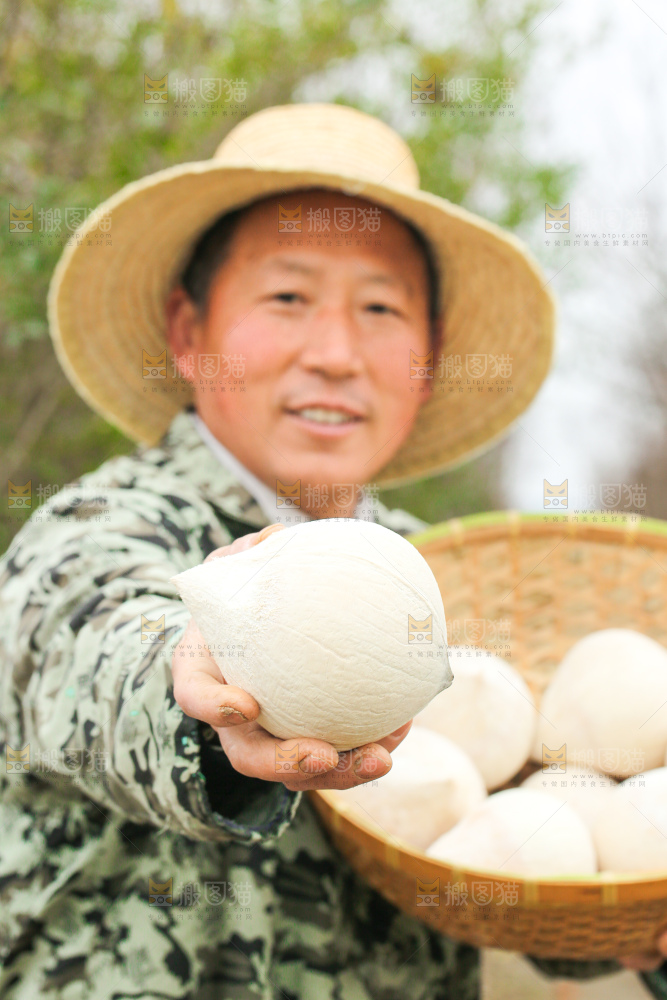 手里拿着牛奶椰皇