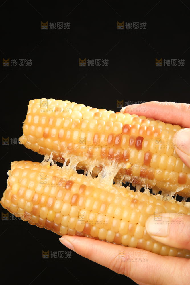 深底上的花糯玉米