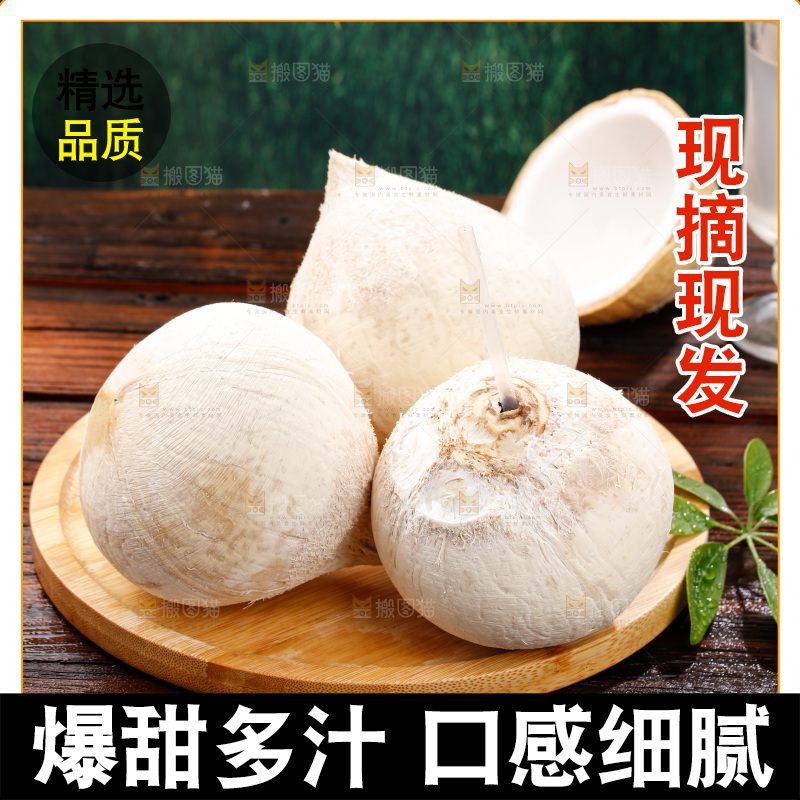 深底上的牛奶椰皇