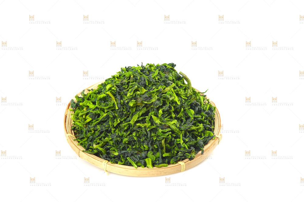 白底上的万年青菜干