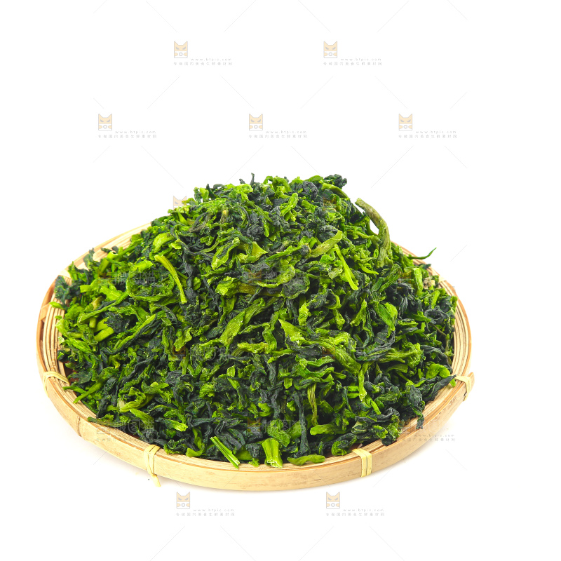 白底上的万年青菜干