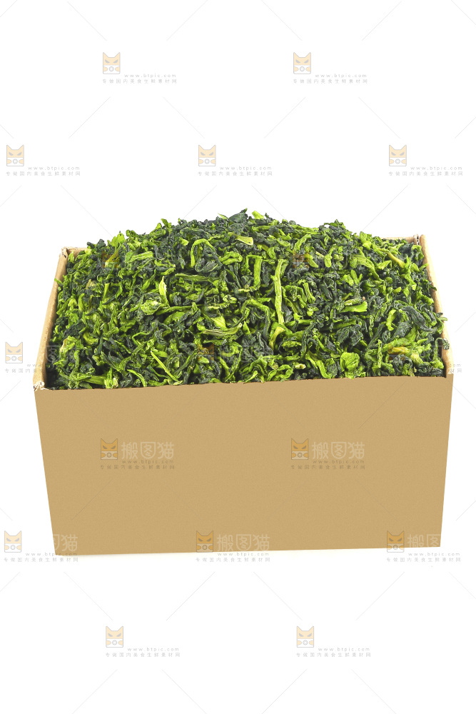 白底上的万年青菜干