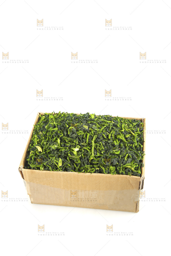 白底上的万年青菜干