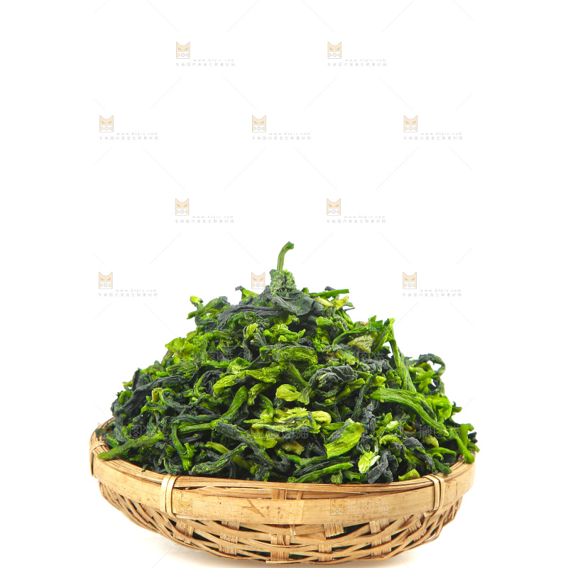 白底上的万年青菜干