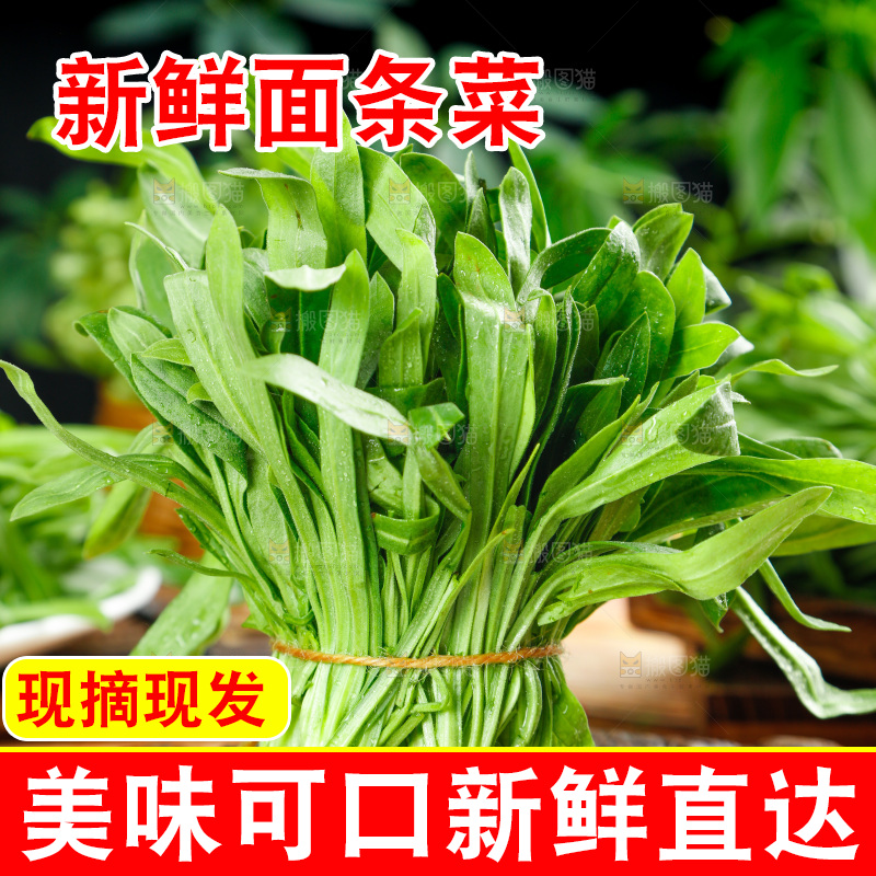 深底上的面条菜