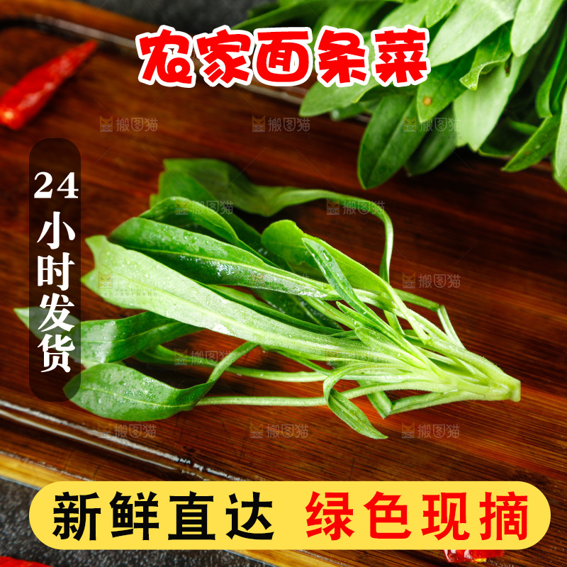 深底上的面条菜