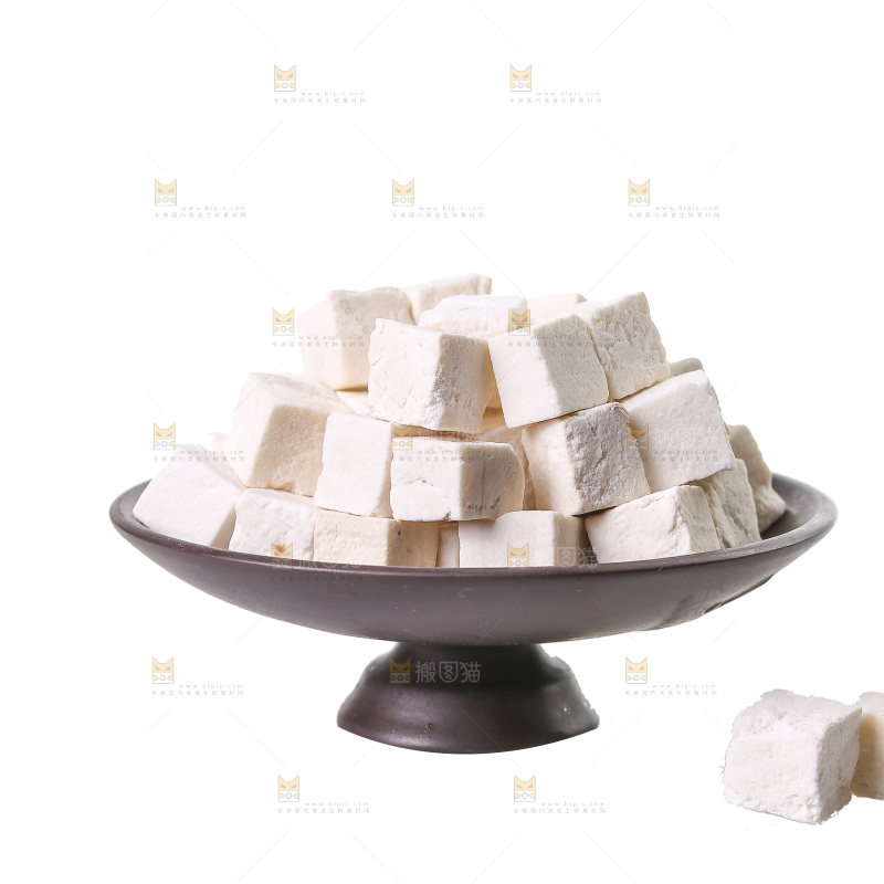白底上的茯苓