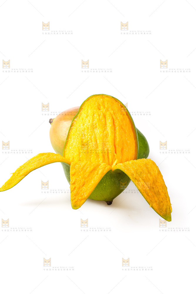 白底上的凯特芒果