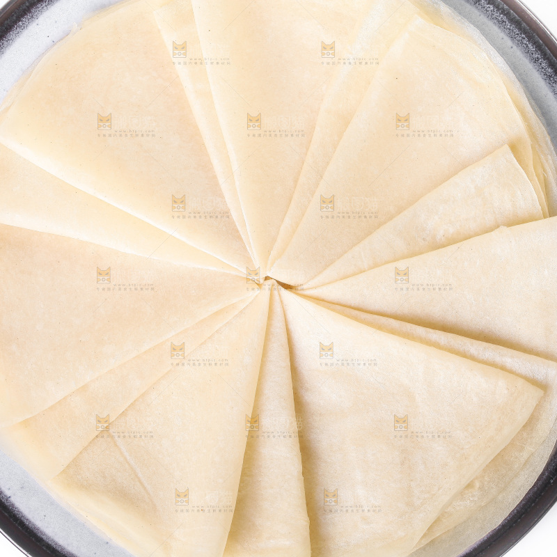 白底上的筋饼皮