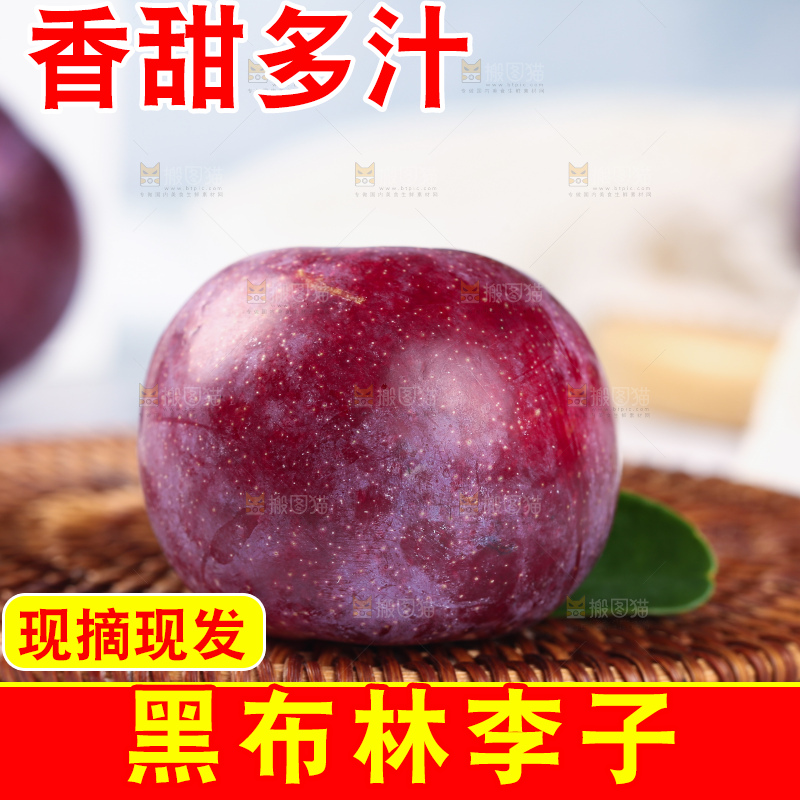 浅底上的黑布林李子