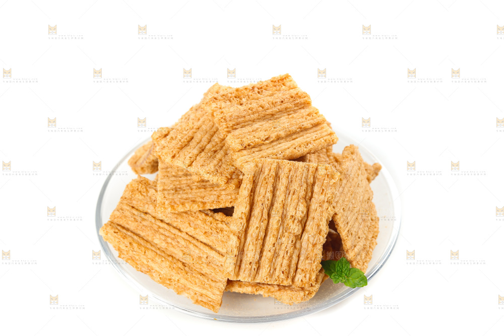 白底上的荞麦酥